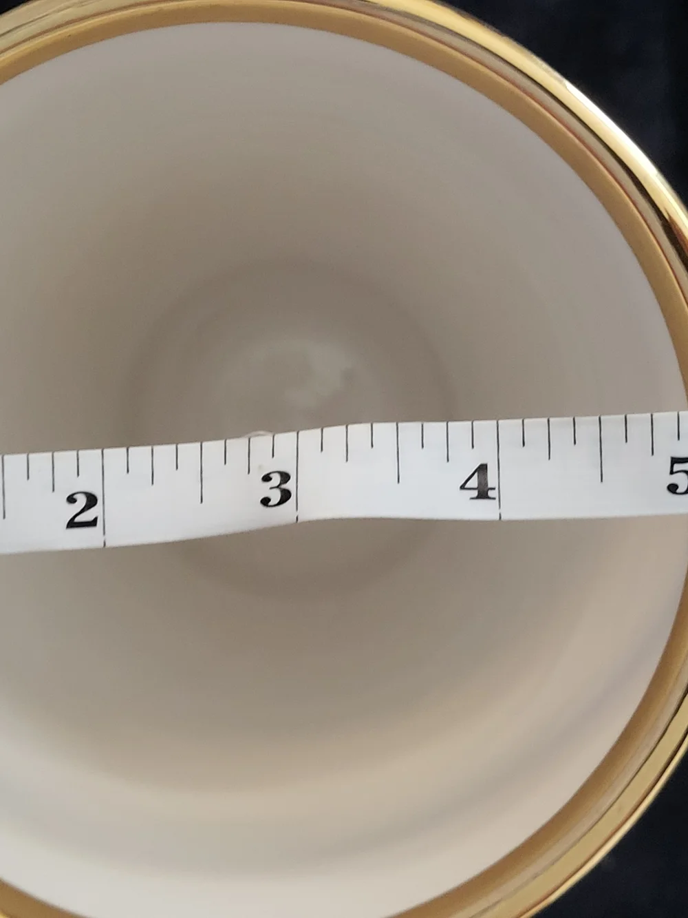 Numbered Ornate White and Gold Porcelain Urn Vase with Multicolor Relief